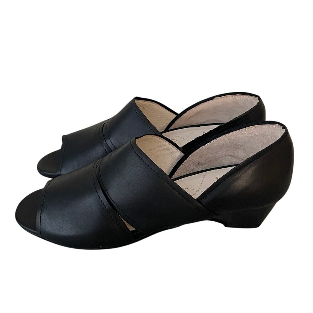 Newt Amalfi by Rangoni Dublino Womens Size 7 Black Heel Sandals - Picture 1 of 12